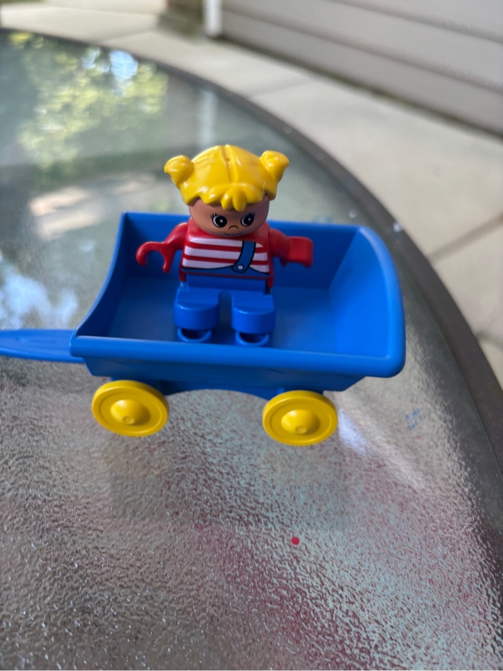 Lego Blue Wagon with figurine